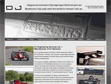Tablet Screenshot of djracecars.com